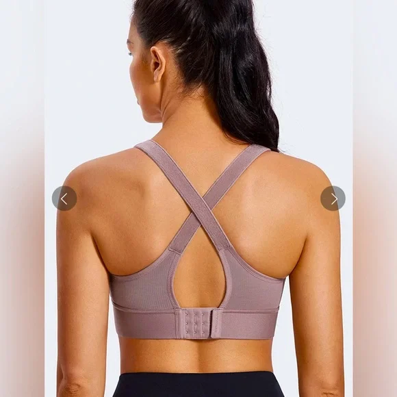 Front Zip Wirefree Sports Bra - Picture 2 of 8